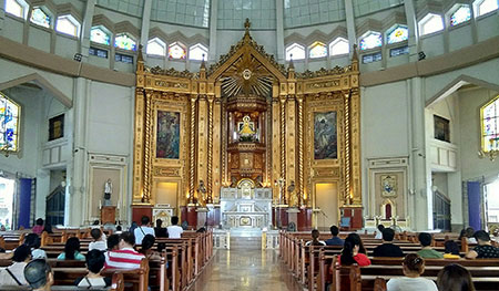 interior of Antipolo cathedral