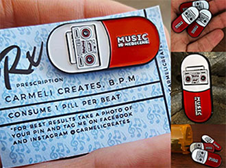Music is Medicine pin