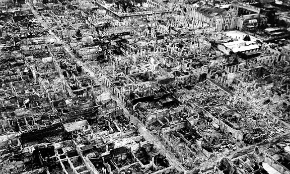 Manila Walled City destruction May 1945